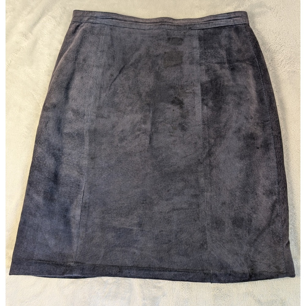 Rock Creek Navy Suede Pencil Skirt Size 12 Boho Western Cowgirl Parisian Chic